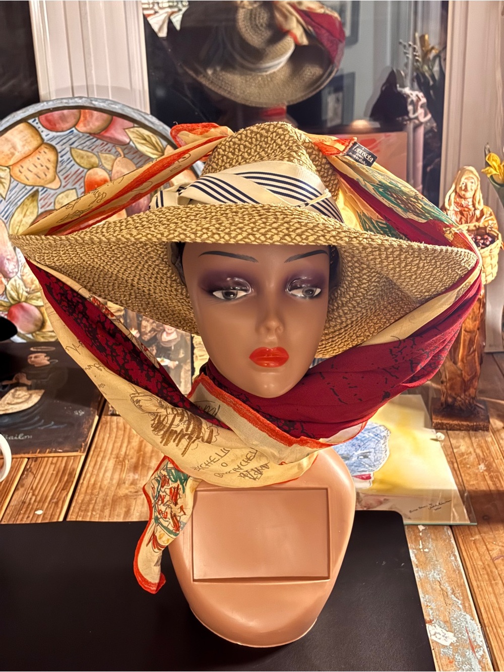 Vintage MOSCHINO Oversized Silk Chiffon Scarf • Made in Italy #StopScrolling